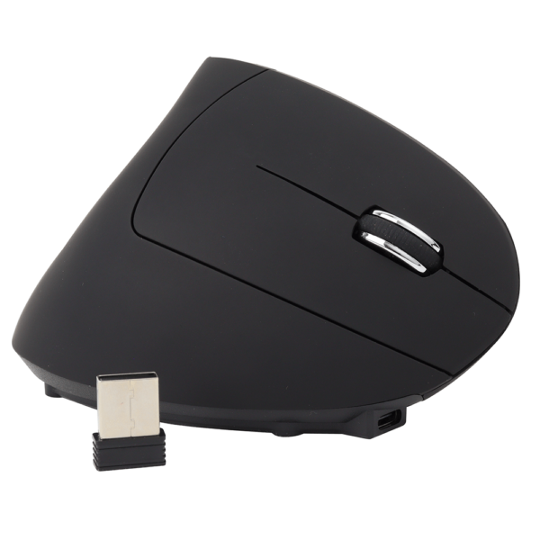 Mouse Vertical Inalámbrico Recargable Black LH069