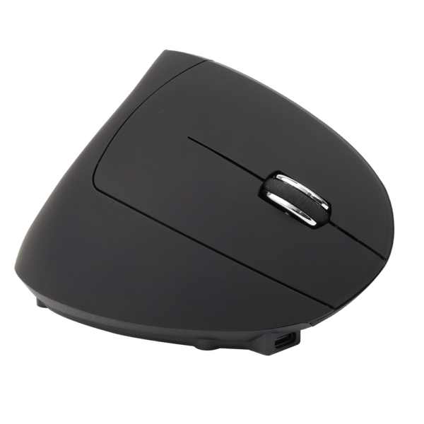 Mouse Vertical Inalámbrico Recargable Black LH069 - Imagen 2